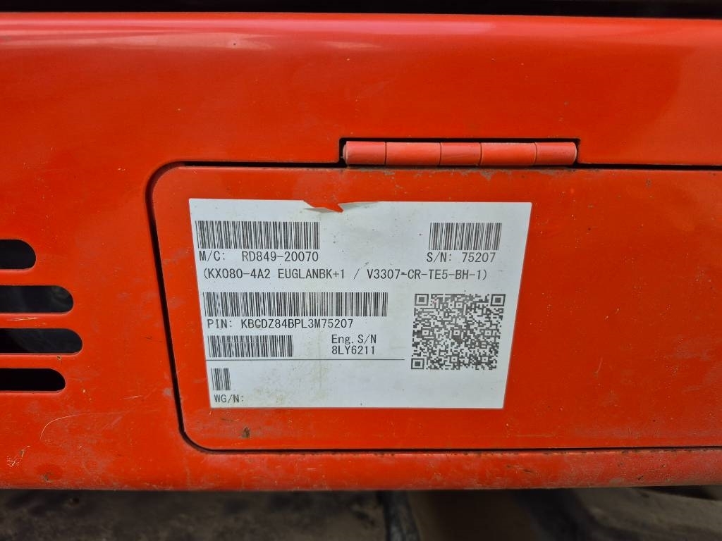 2021 Kubota KX080 4@2, 425 mth, dovoz Skladom v EÚ — foto 12 z 14