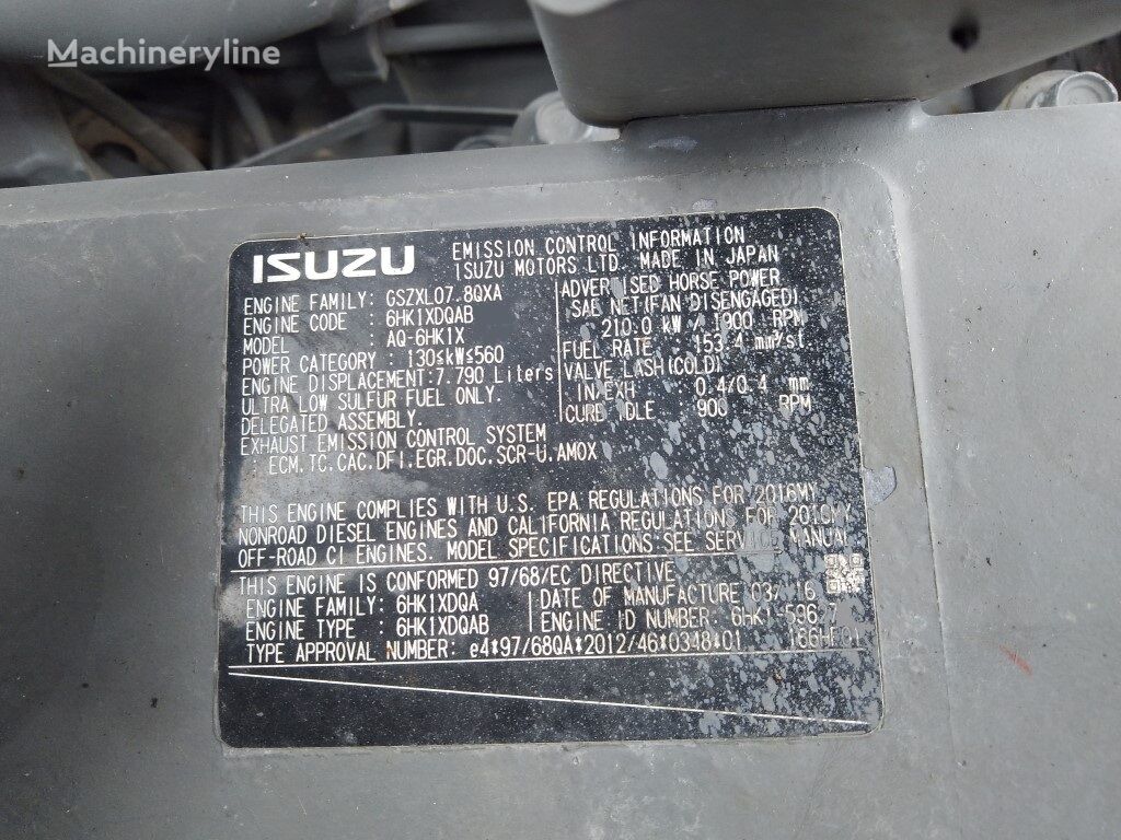 2016 Hitachi ZX, 6 627 mth, dovoz Skladom v EÚ — foto 15 z 16