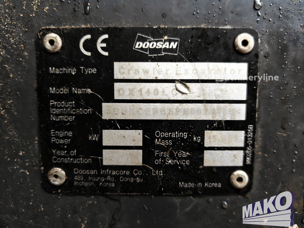 2018 Doosan DX140, 8 961 mth, dovoz Skladom v EÚ — foto 16 z 16