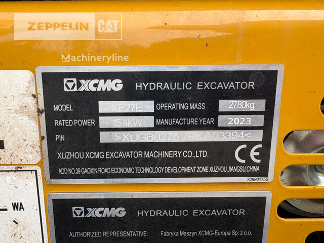 2023 XCMG XE27E, 138 mth, dovoz Skladom v EÚ — foto 10 z 16