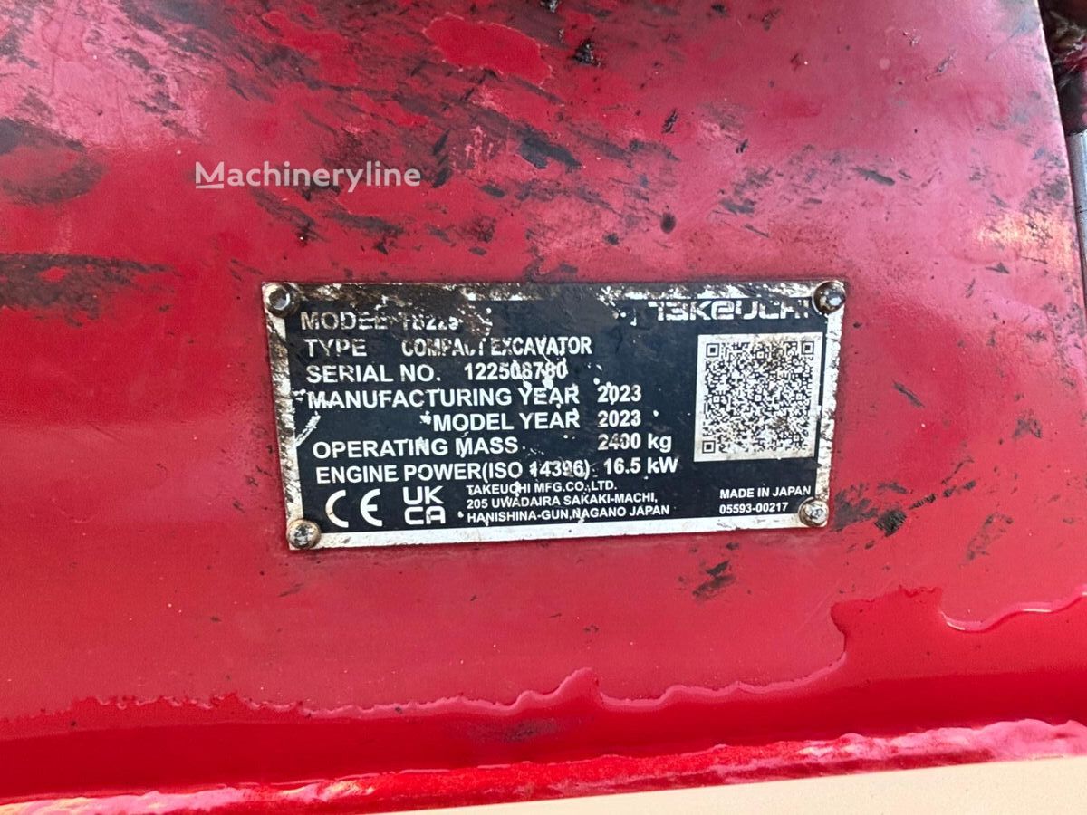 2023 Takeuchi TB, 1 394 mth, dovoz Skladom v EÚ — foto 7 z 7