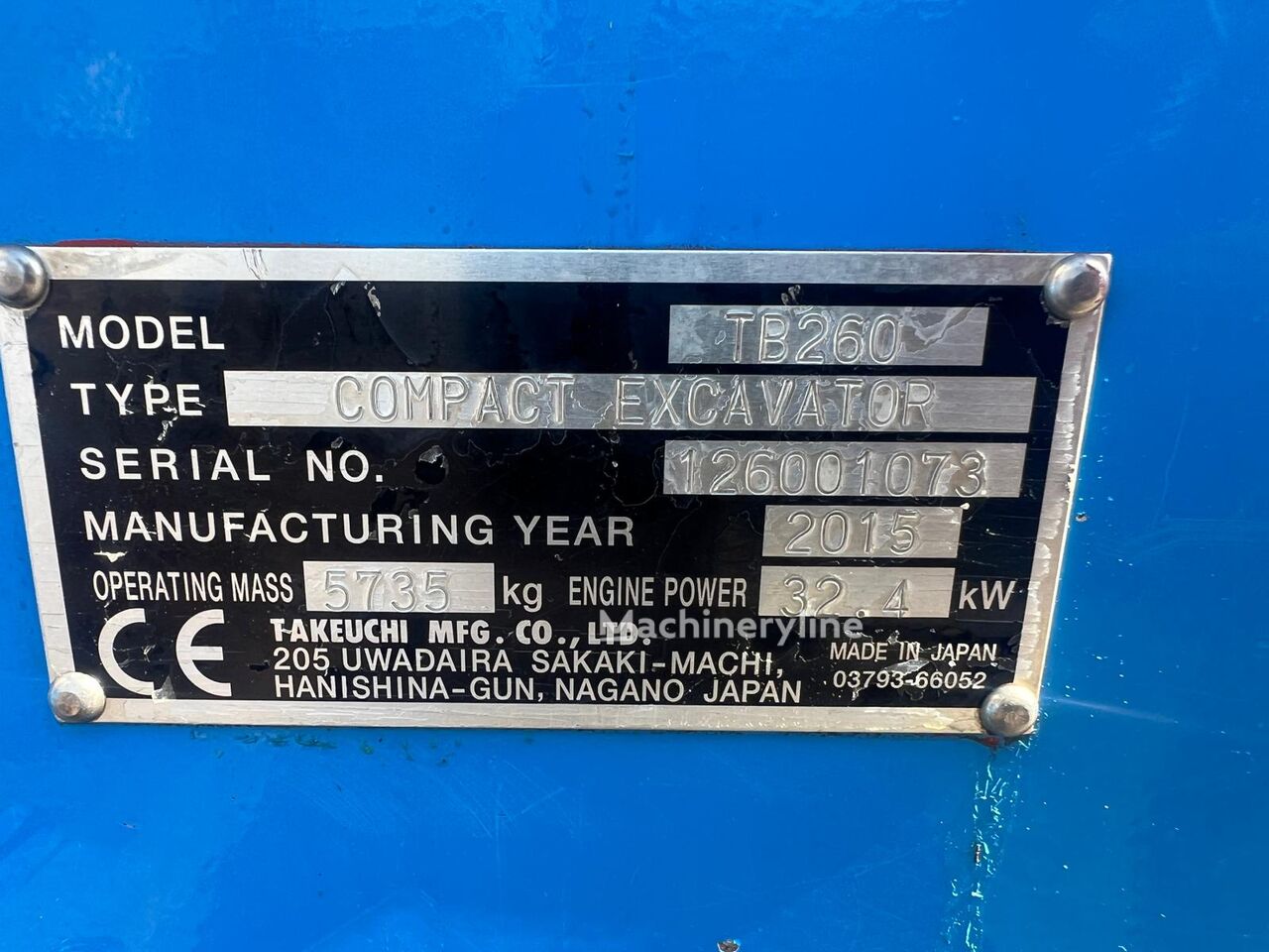 2015 Takeuchi TB, 4 260 mth, dovoz Skladom v EÚ — foto 10 z 16