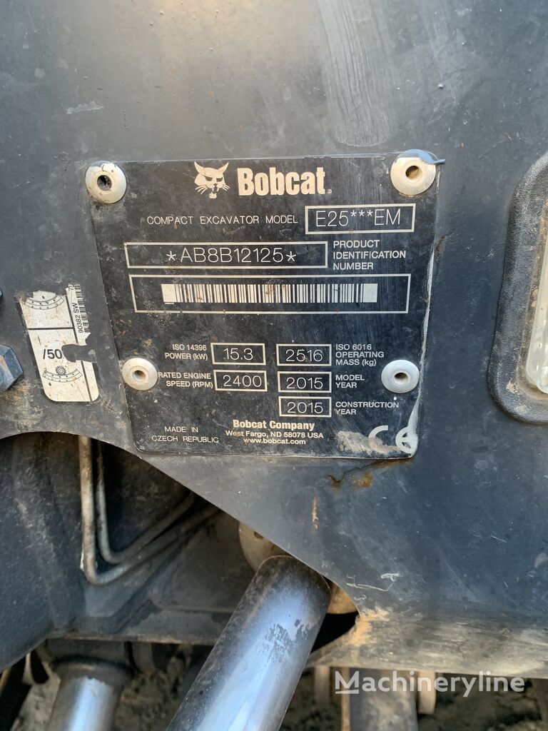 2015 Bobcat E25, dovoz Skladom v EÚ — foto 5 z 15