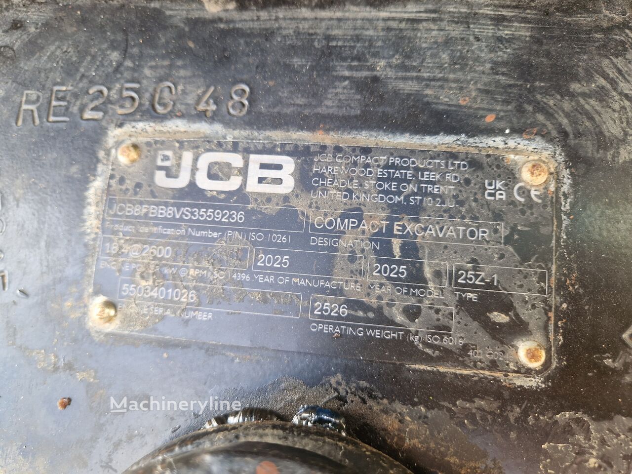 2025 JCB 25, 174 mth, dovoz Skladom v EÚ — foto 10 z 16