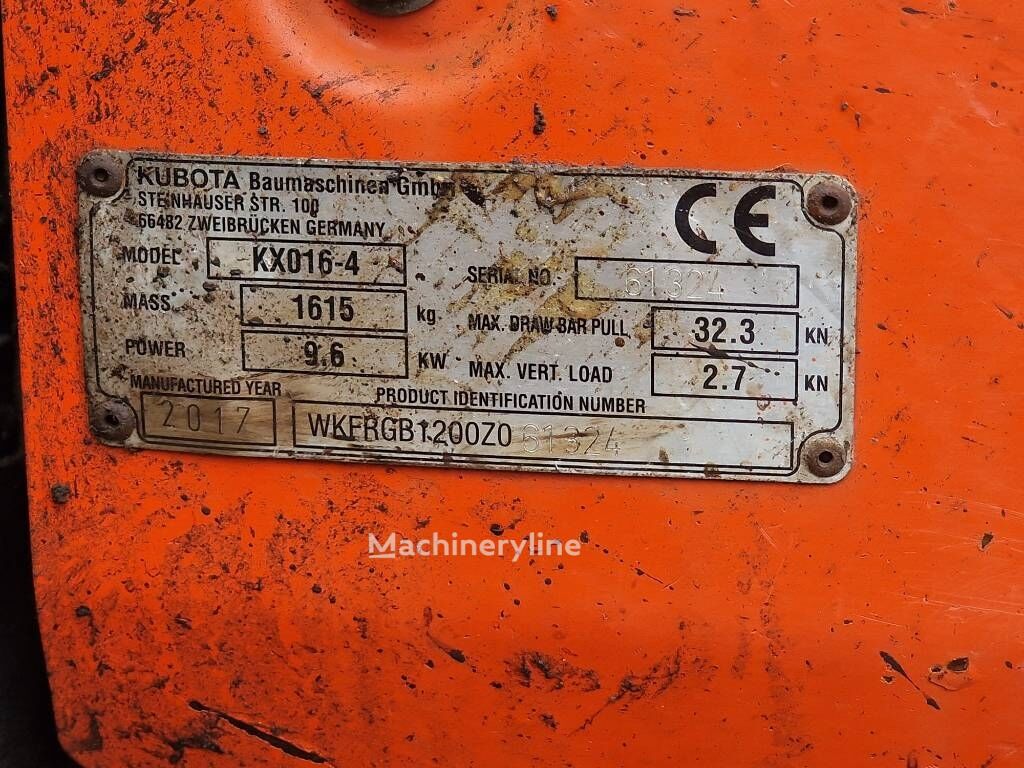 2017 Kubota KX, dovoz Skladom v EÚ — foto 8 z 8