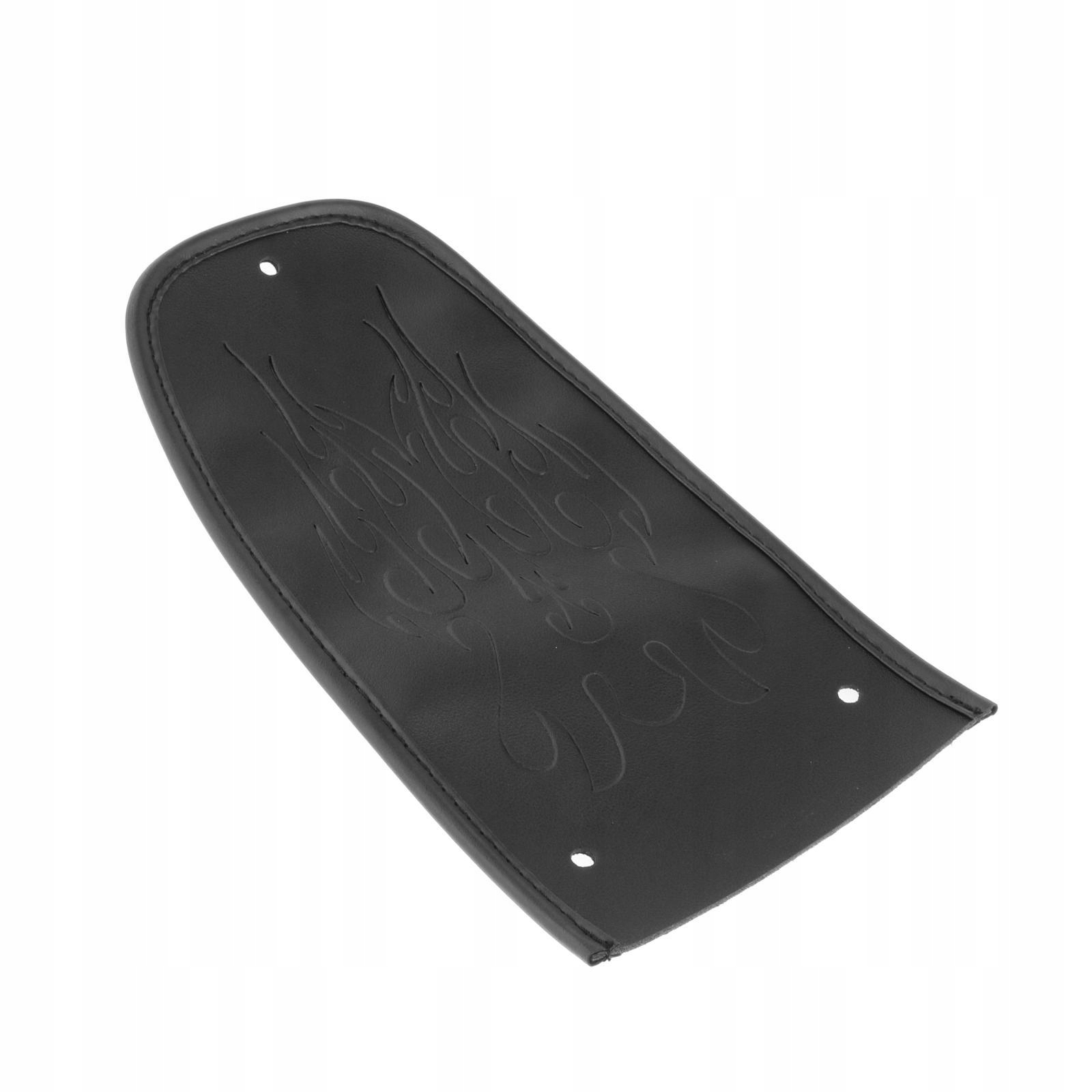 "Motocykle Stitch PU zadní blatník Cover Pad for Harley Dyna, Flame Black", čierna, Skladom v EÚ — foto 1