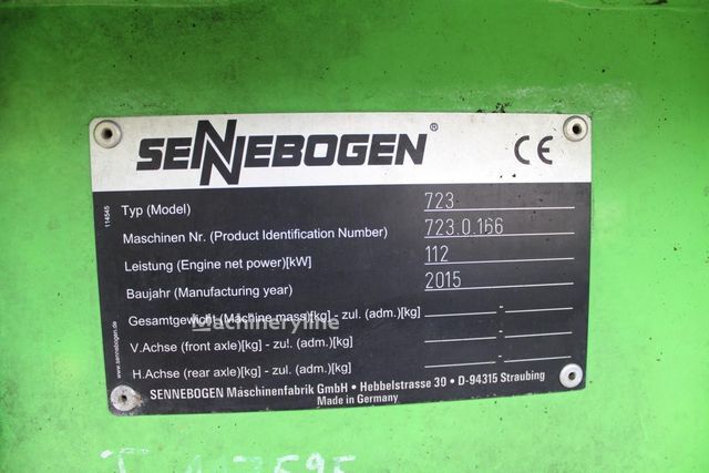 2015 Sennebogen 723, 10 269 mth, dovoz Skladom v EÚ — foto 2 z 10