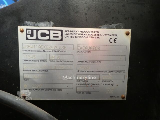 2016 JCB HYDRADIG, 4 600 mth, dovoz Skladom v EÚ — foto 8 z 16