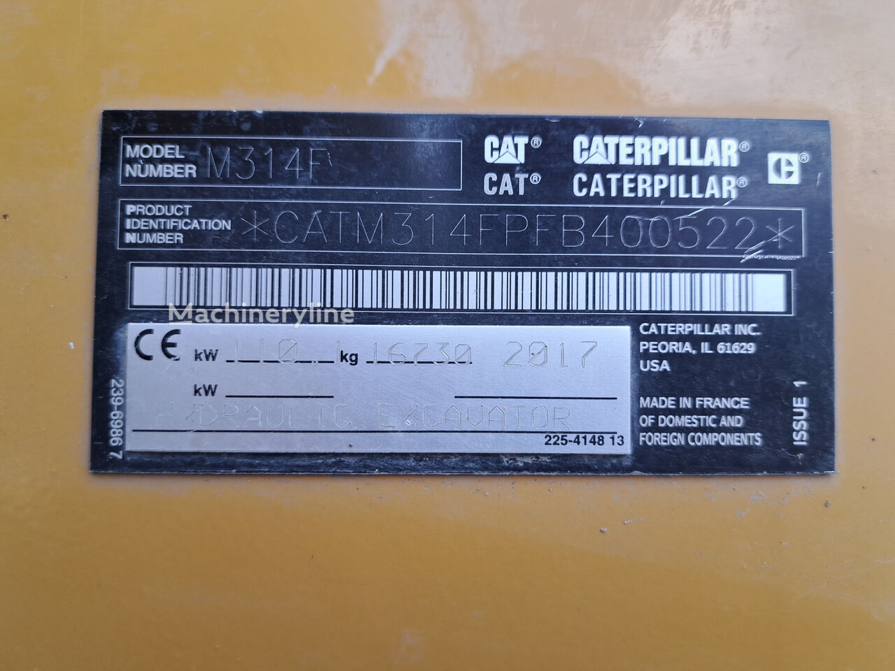 2017 Caterpillar M314F, 6 182 mth, dovoz Skladom v EÚ — foto 16 z 16