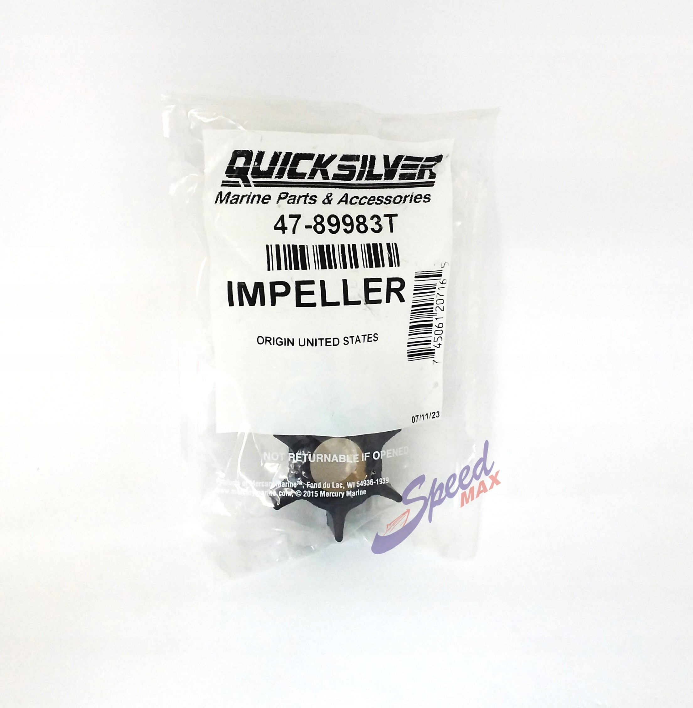 Wirnik pompy wody Quicksilver 47-89983T, Skladom v EÚ — foto 1