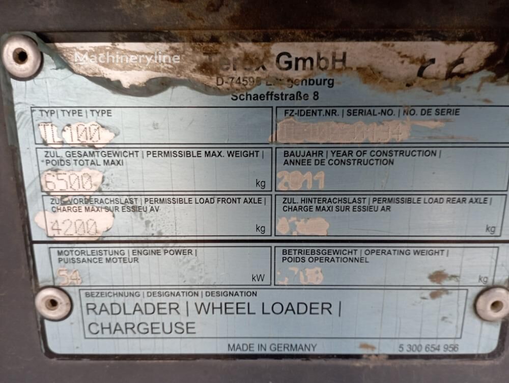 2011 Terex OSTATNÍ, dovoz Skladom v EÚ — foto 9 z 16
