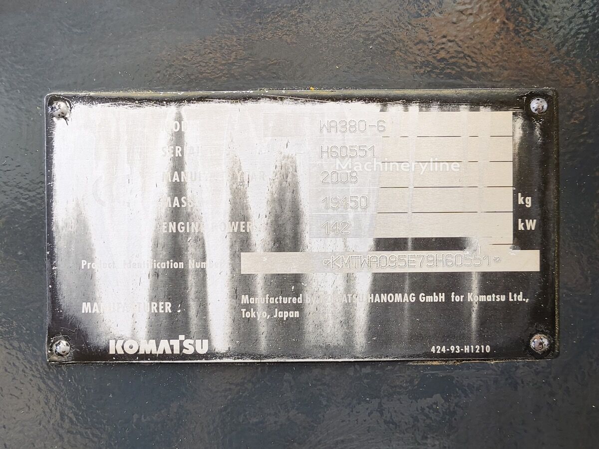 2008 Komatsu WA, dovoz Skladom v EÚ — foto 8 z 10