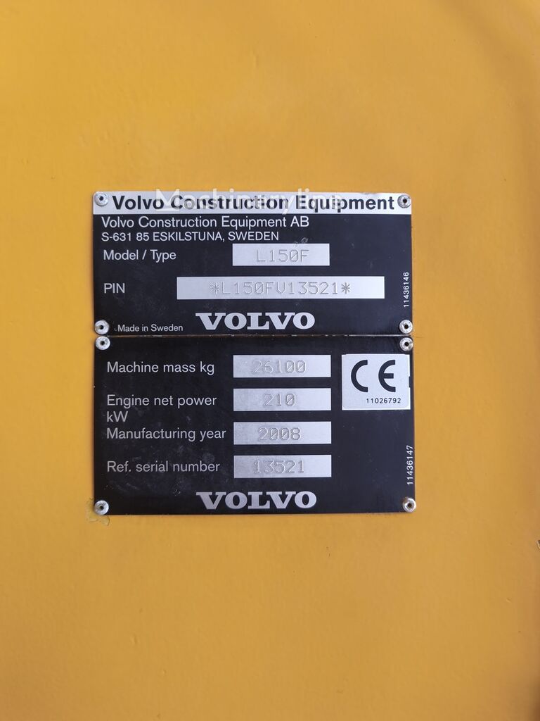 2008 Volvo L150F, dovoz Skladom v EÚ — foto 8 z 10