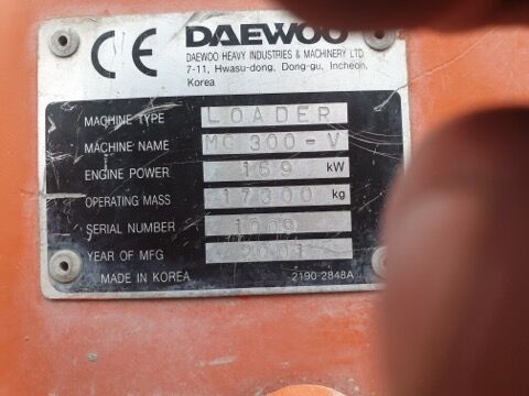 2001 Daewoo LOADER, 8 900 mth, dovoz Skladom v EÚ — foto 5 z 6