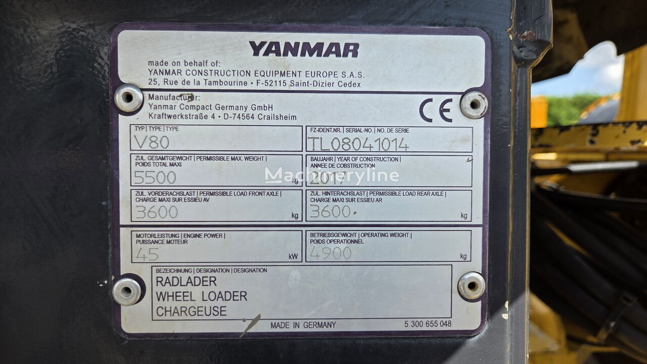 2017 Yanmar V80, 3 499 mth, dovoz Skladom v EÚ — foto 13 z 16