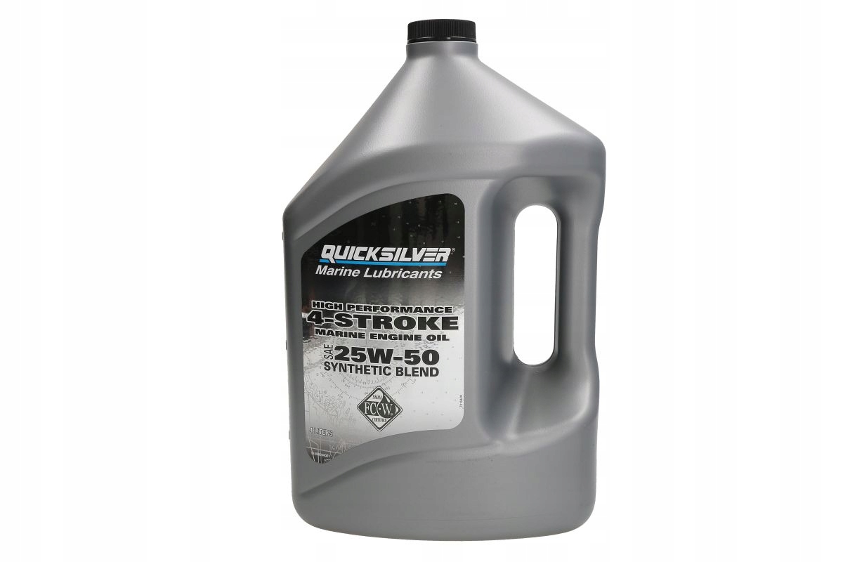 Olej na motorů 4t Quicksilver 25w50 4l Synt, Skladom v EÚ — foto 1