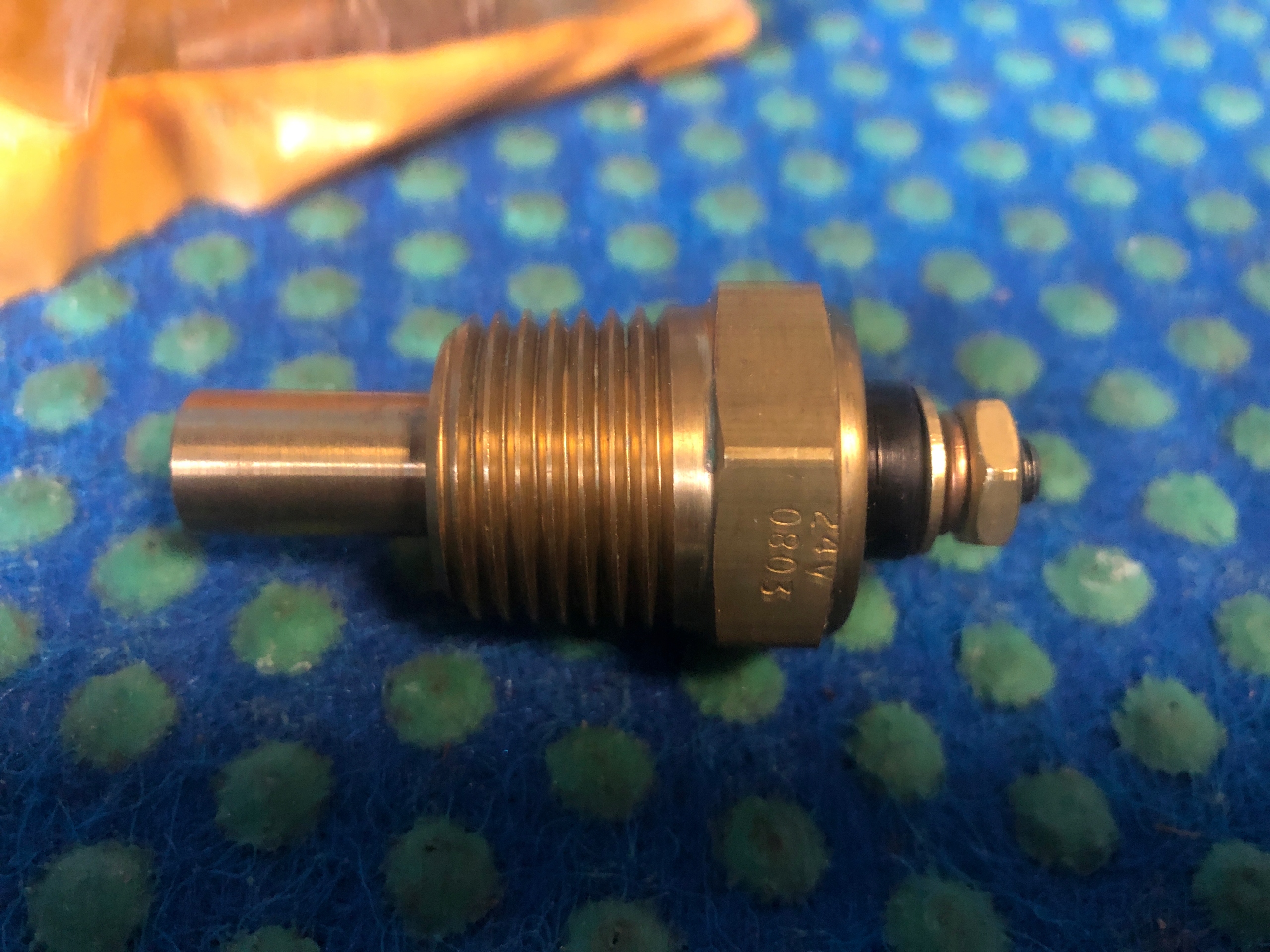 Mosiezny senzor temperatury 24 V o dlugosci 53,85 mm CAT 5L-7442, Skladom v EÚ — foto 1