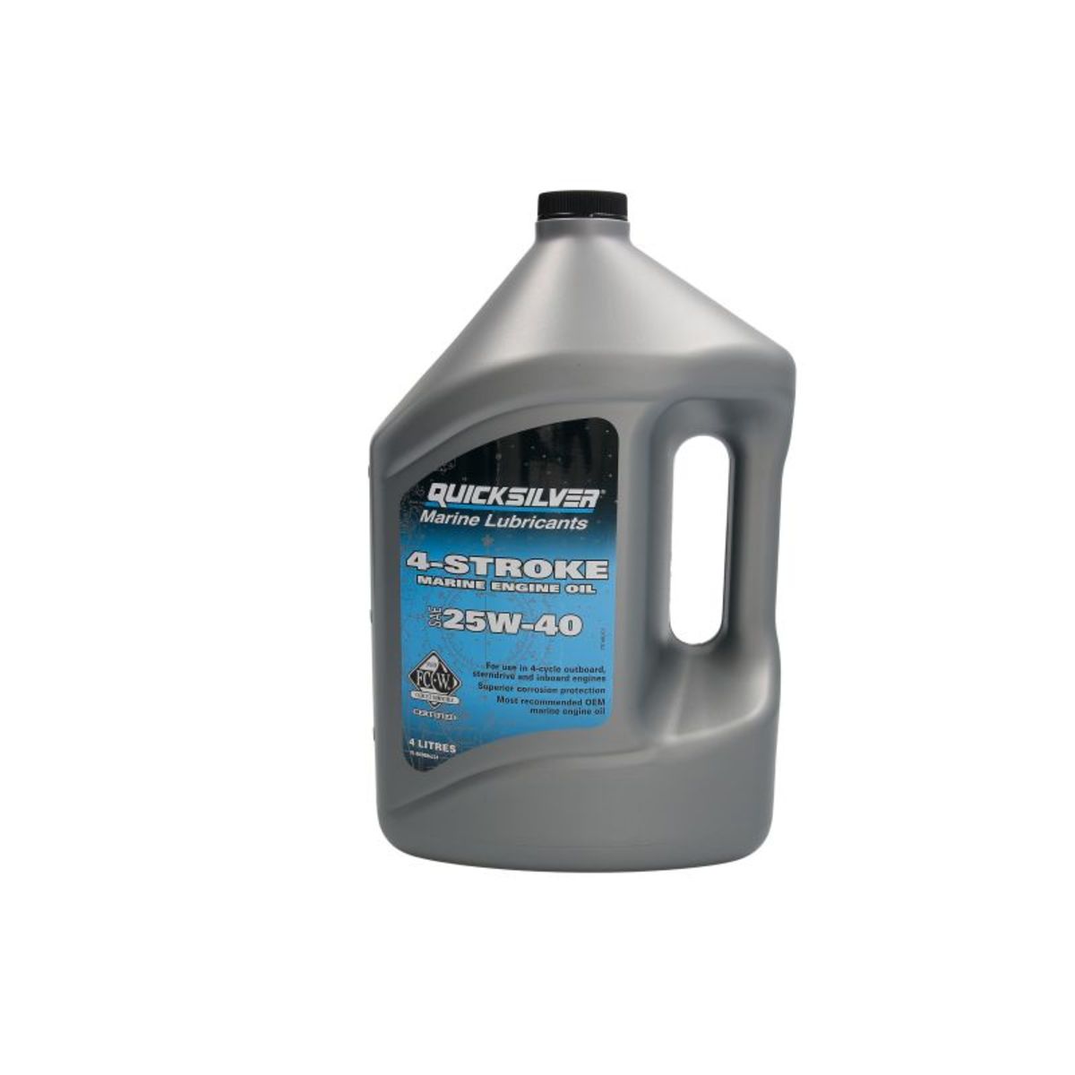 Olej motorový Quicksilver 4T SAE 25W-40 4 l mineralny, Skladom v EÚ — foto 1