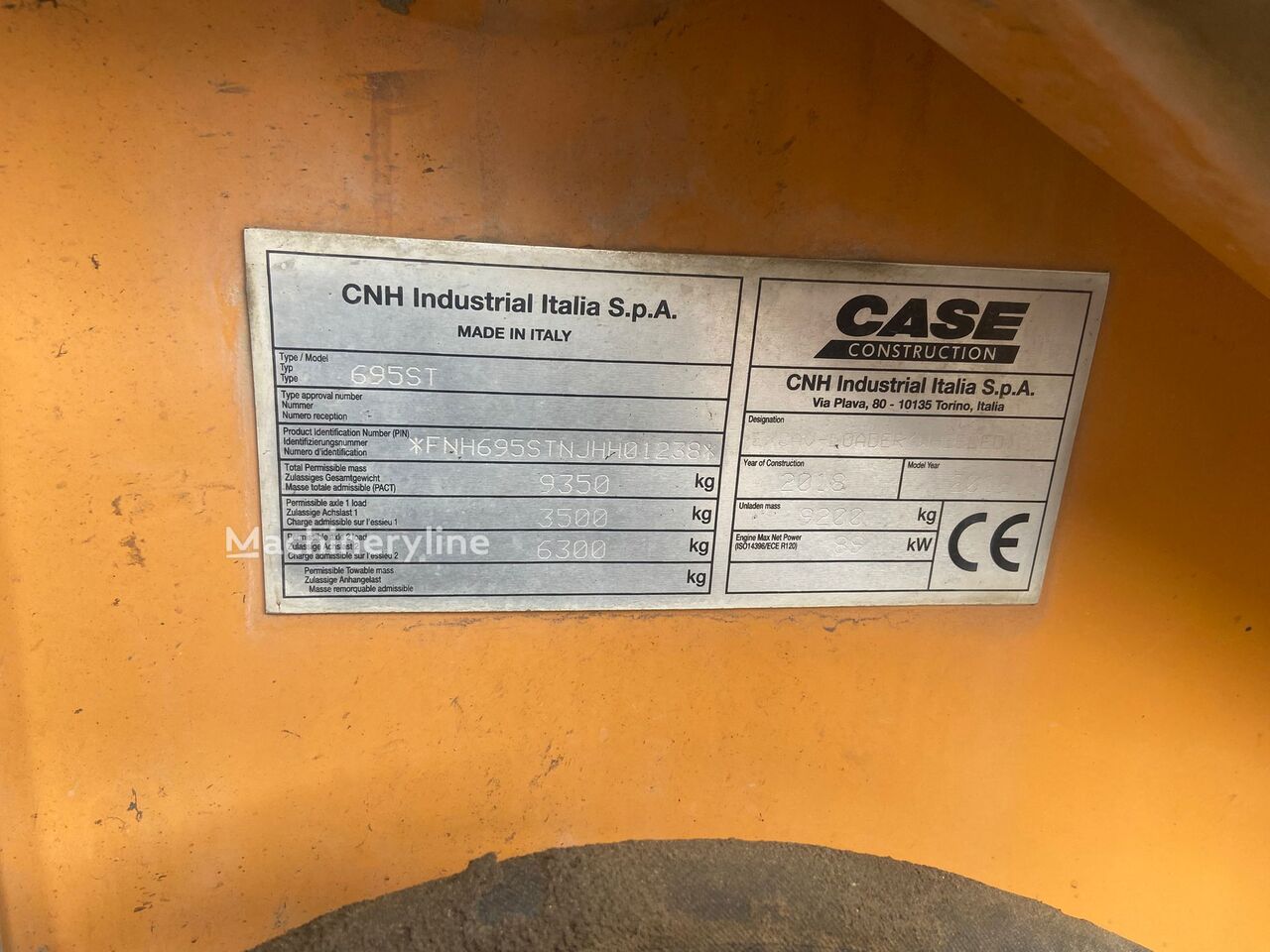 2018 Case 695, 6 600 mth, dovoz Skladom v EÚ — foto 9 z 16