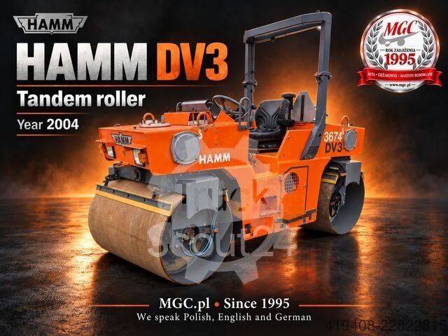 2004 Hamm DV 3.22H / TANDEM ROLLER / SERVICED!, 4 892 mth, dovoz Skladom v EÚ — foto 1