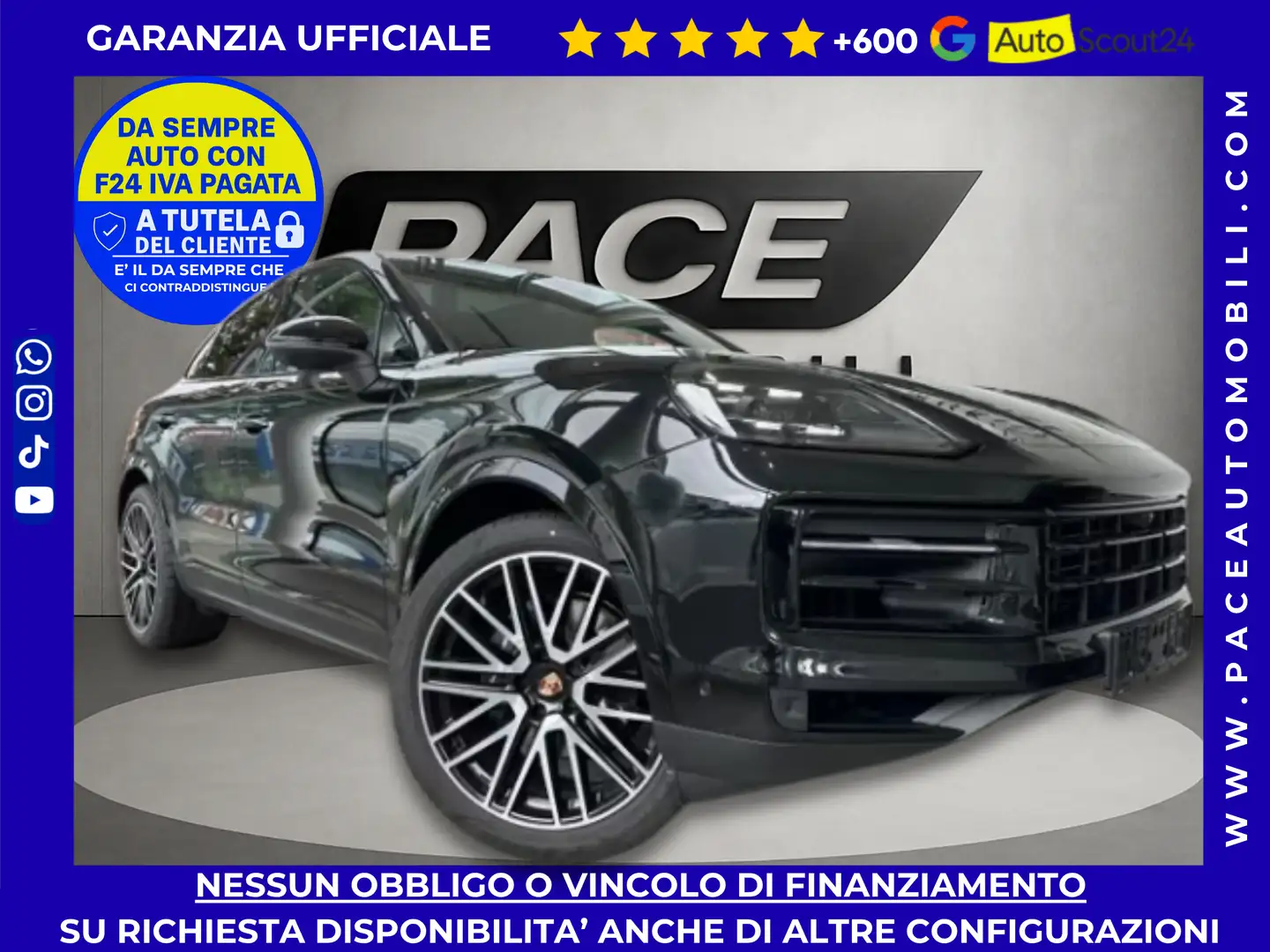 2026 Porsche Cayenne, čierna, 10 km, Taliansko — foto 1