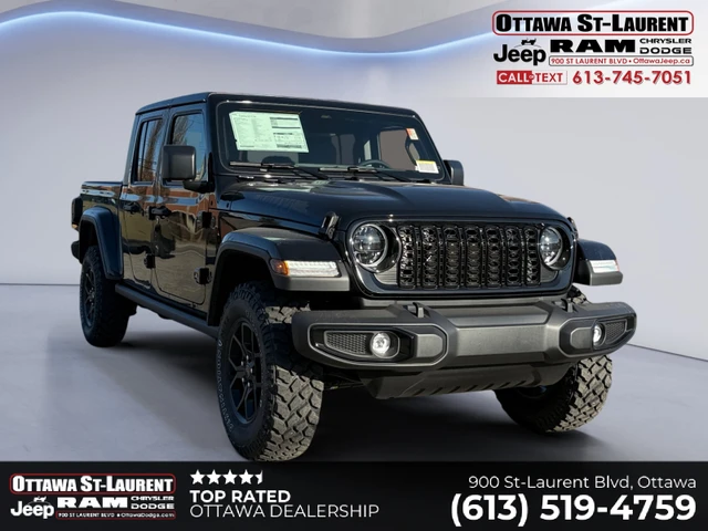 2026 Jeep Gladiator Willys | LOCKER, čierna, 1 km, dovoz Kanada — foto 1