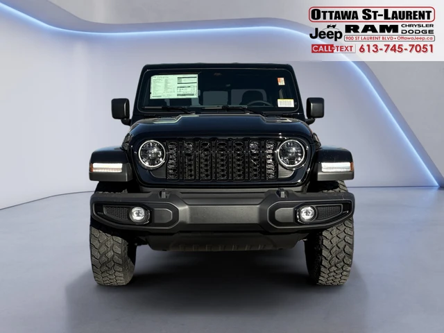 2026 Jeep Gladiator Willys | LOCKER, čierna, 1 km, dovoz Kanada — foto 3 z 5