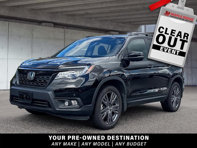 2021 Honda Passport EX-L, čierna, 74 160 km, dovoz Kanada — foto 1