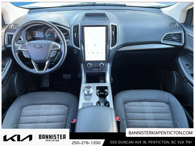 2023 Ford Edge SEL AWD, biela, 73 820 km, dovoz Kanada — foto 14 z 20