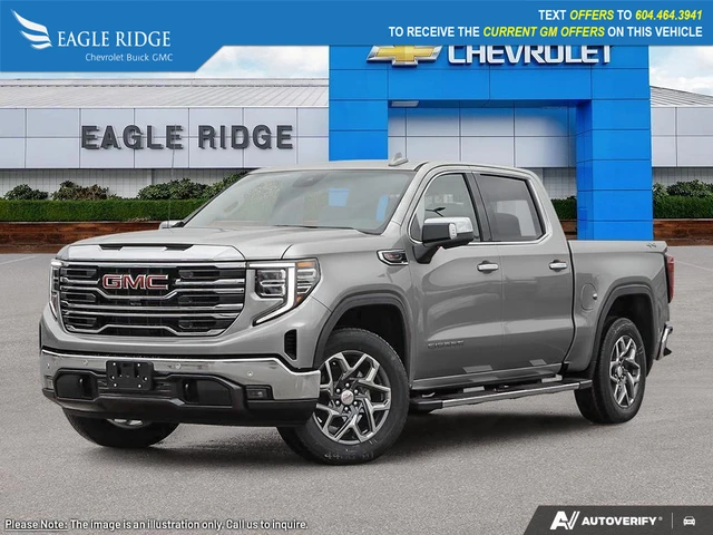 2026 GMC Sierra 1500 SLT, strieborná, 1 km, dovoz Kanada — foto 1