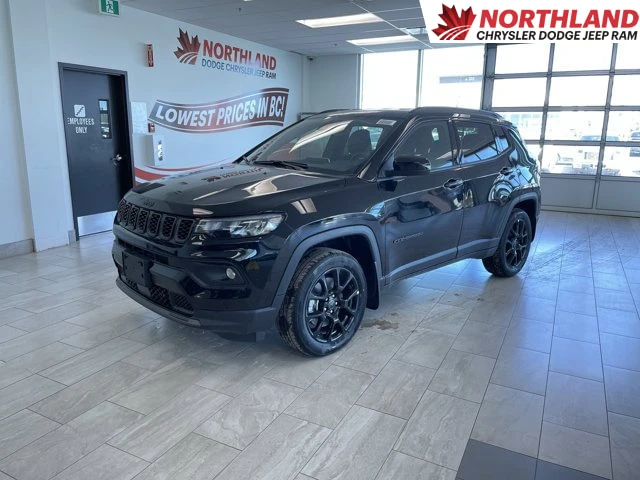 2026 Jeep Compass Altitude | 4WD | Remote Start | Backup Camera | Push Button Start | Apple CarPlay, čierna, 15 km, dovoz Kanada — foto 1 z 20 2026 Jeep Compass Altitude | 4WD | Remote Start | Backup Camera | Push Button Start | Apple CarPlay, čierna, 15 km, dovoz Kanada — foto 1 z 20