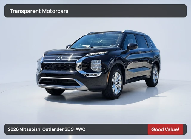 2026 Mitsubishi Outlander SE, 979 km, dovoz Kanada — foto 1